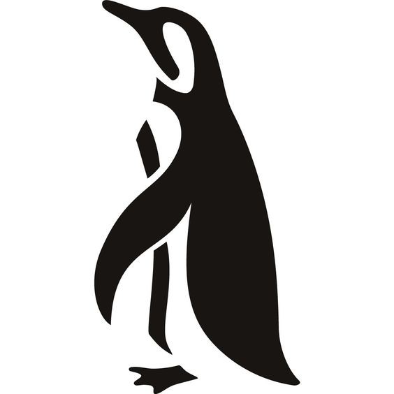 Simple black penguin in profile tattoo design - Tattooimages.biz