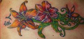 Lily  Flower Tattoos