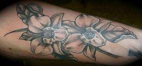Orchid  Flower Tattoos