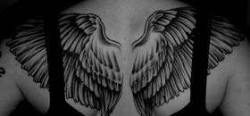 Smale Back Tattoo Wings