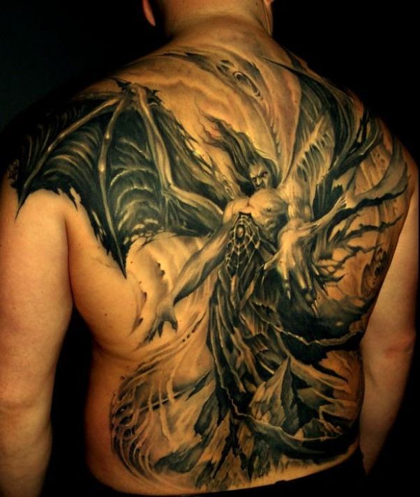 20+ Great Devil and Angel Tattoo Designs – EntertainmentMesh
