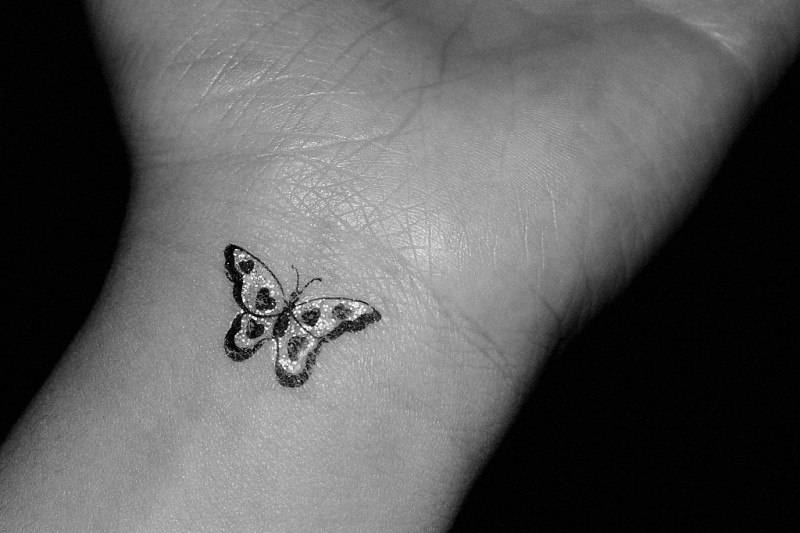 Ink Small Butterfly Tattoo On Wrist Tattooimagesbiz