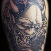 Demon large tattoo on back - Tattooimages.biz