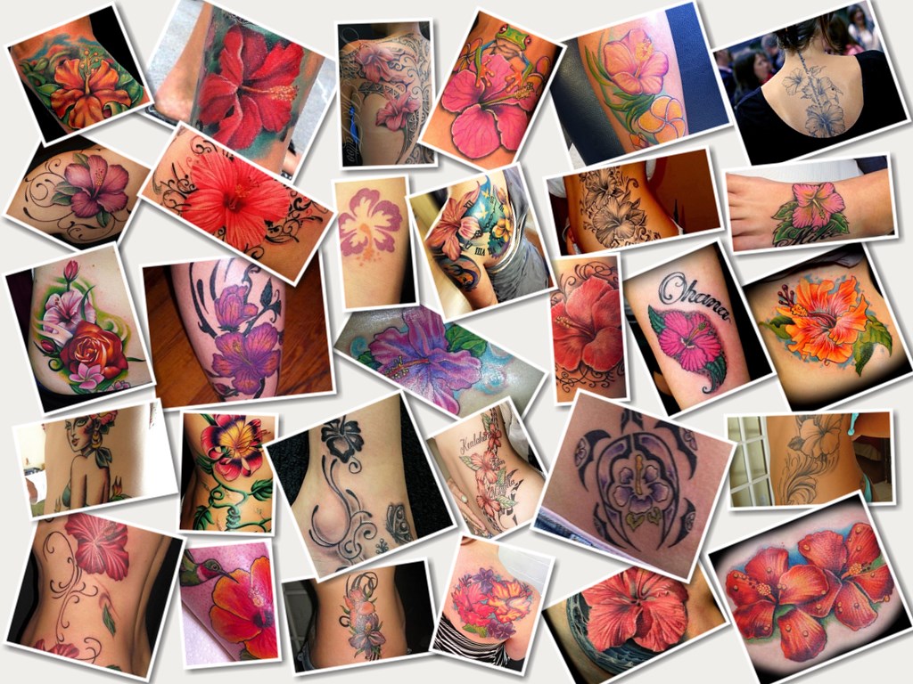 hibiscus tattoos designs