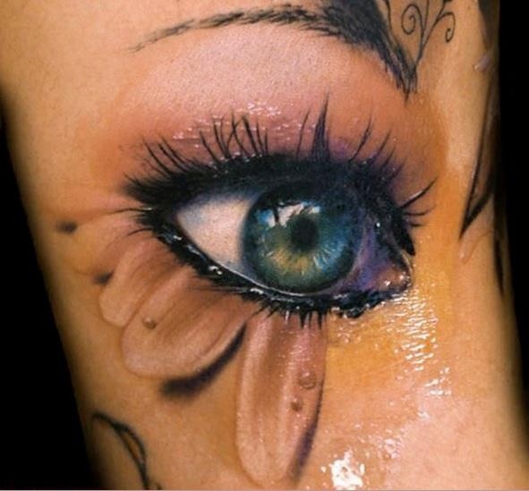 3d eye ball tattoo