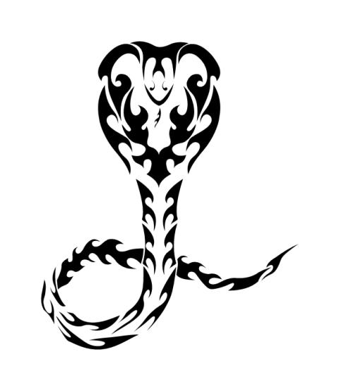Amazing tribal snake tattoo design - Tattooimages.biz