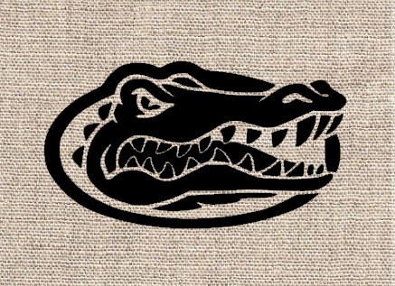 Angry black-ink reptile head logo in frame tattoo design