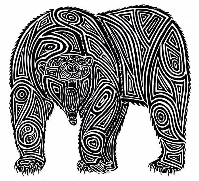 Angry Tribal Polar Bear Tattoo Design By Nikki Vdp Tattooimages Biz