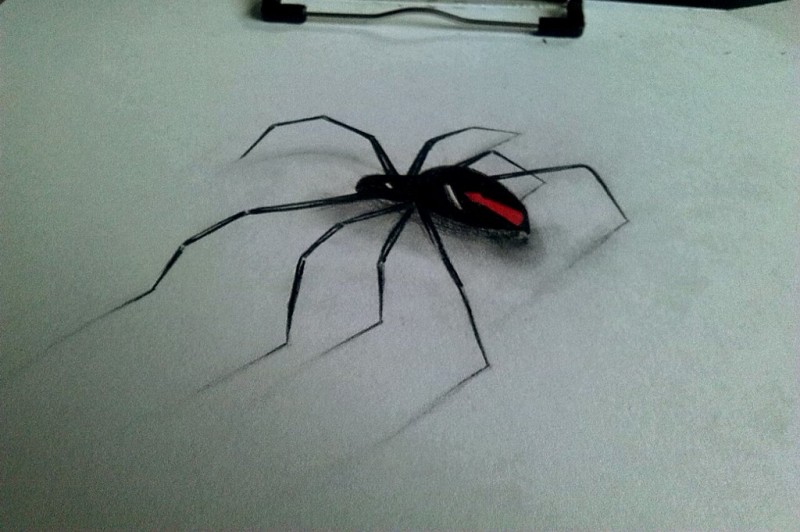 Awesome black widow spider tattoo design by Murdering Beauty