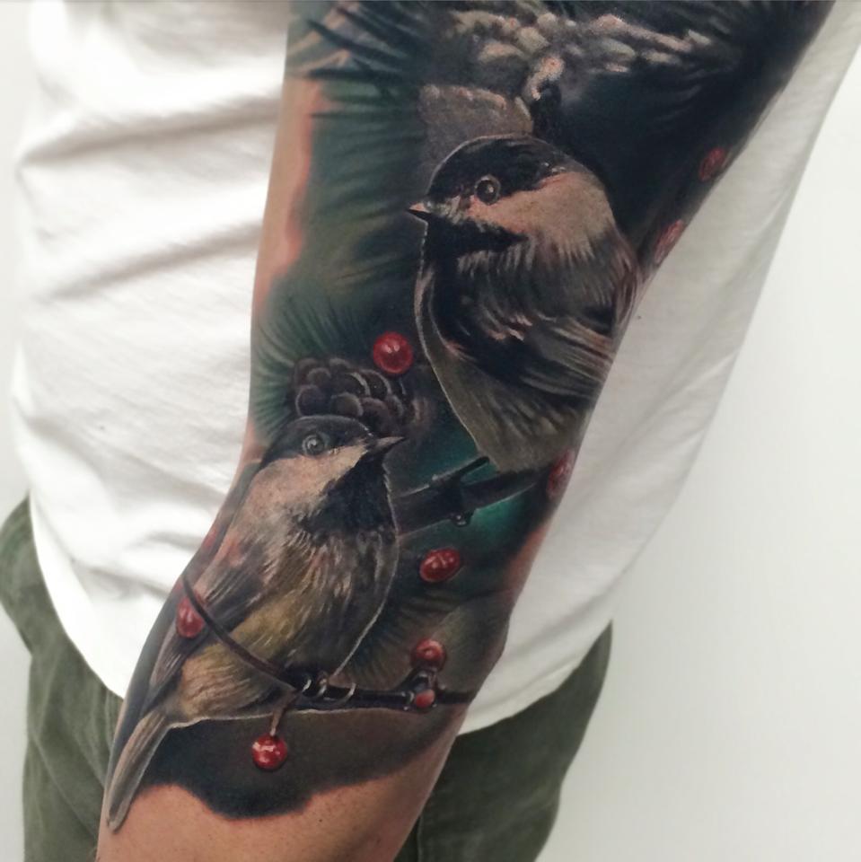 Birds tattoo on arm