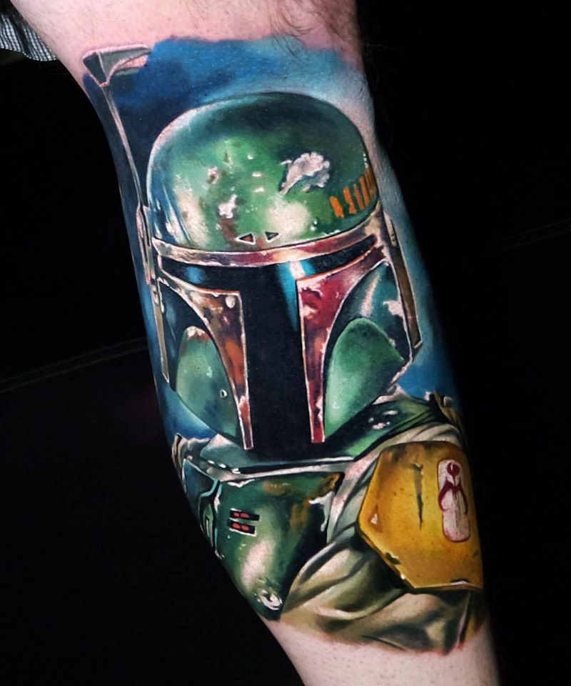 Boba Fett from Star Wars tattoo