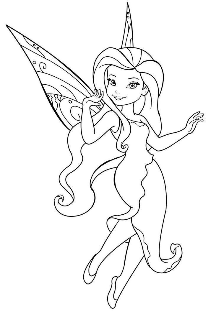 Charming young fairy lady tattoo design