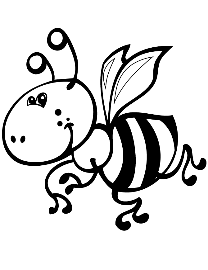Cheerfyl outline flying bee tattoo design