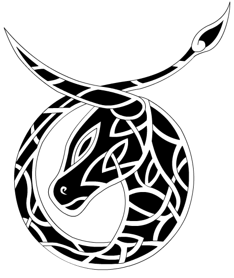 Cool black-and-white horoscop bull tattoo design