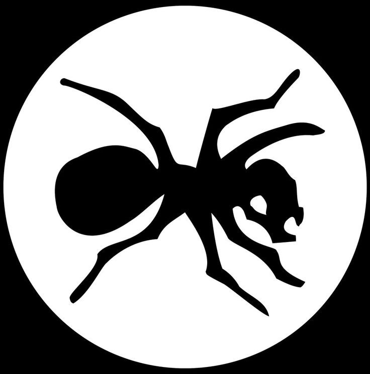 Cool black prodigy ant logo tattoo design