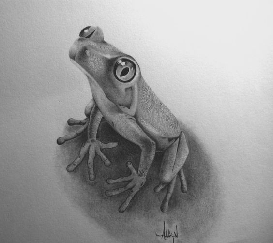 Cute grey curious reptile tattoo design