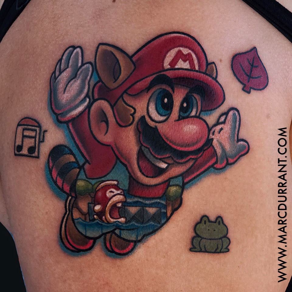 Funny Super Mario tattoo