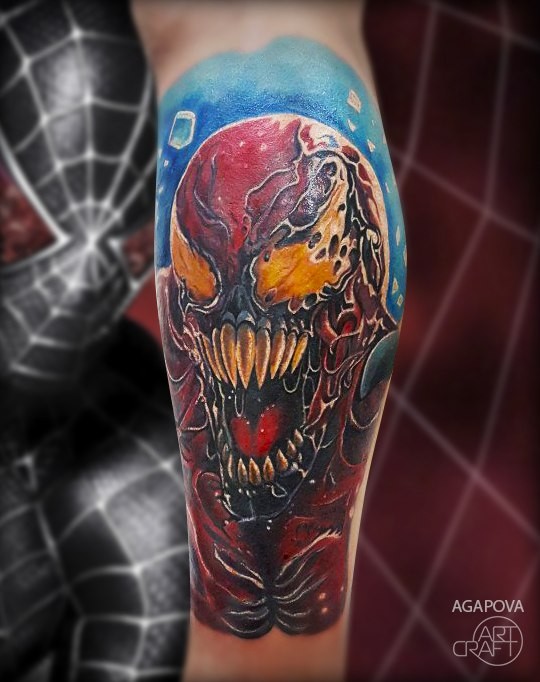 Gran tatuaje de Marvels Carnage