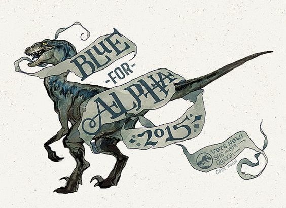 Great running dinosaur curled with banner tattoo design