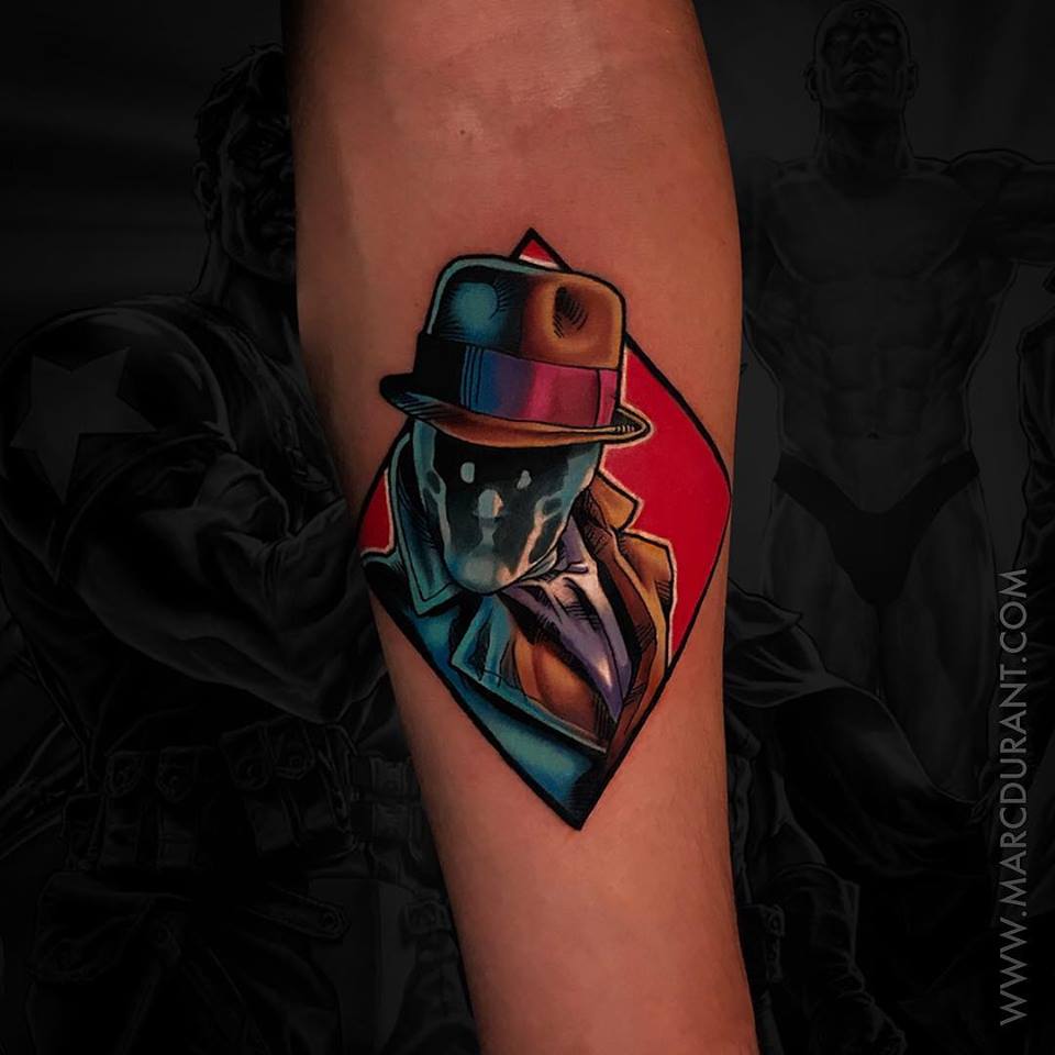 Marvels Rorschach tattoo