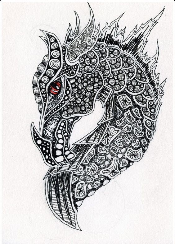 Shy red-eyed tribal-printed animal portrait tattoo design