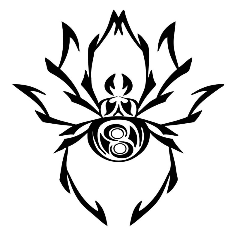 Simple spider tattoo design by Opaque Ninja00