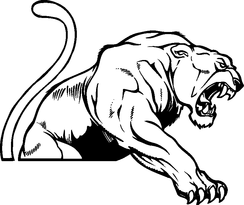 Strong spotless jaguar warrior tattoo design