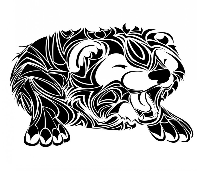 Sweet tribal awakening rodent tattoo design by Taraprince