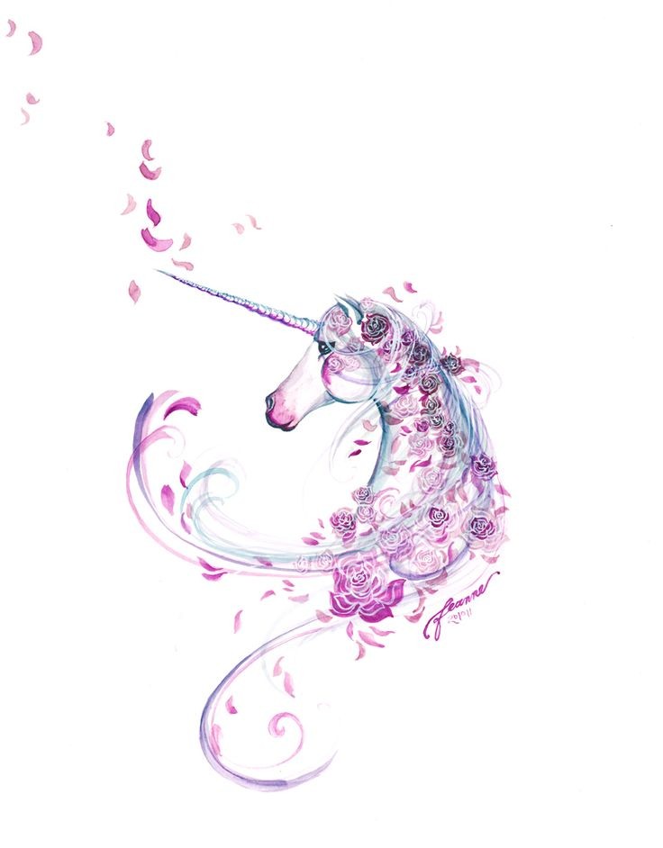 Terno unicorn decorado com um monte de design de tatuagem de rosas roxas