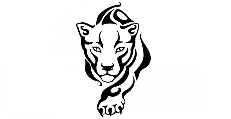 Tribal Creeping Panther Tattoo Design Tattooimages Biz