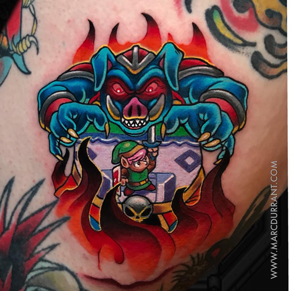 Zelda gameframe from HELL CITY tattoo