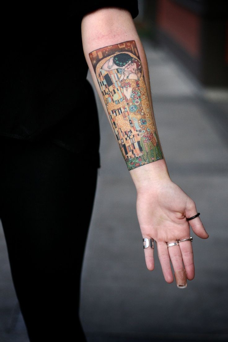 Amazing coloured forearm tattoo
