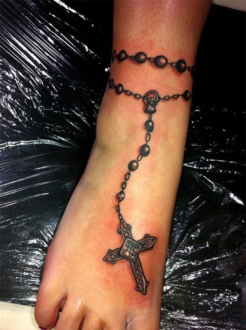 Amazing rosary ankle bracelet for girls