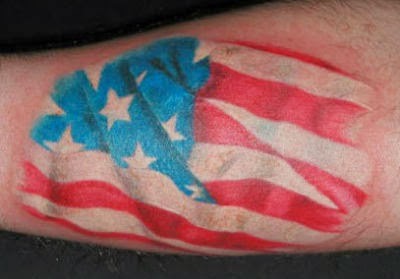 American flag patriotic tattoo