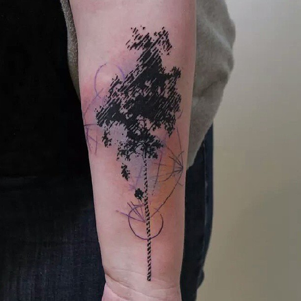 Breathtaking detailed forearm tattoo of mystical ornament