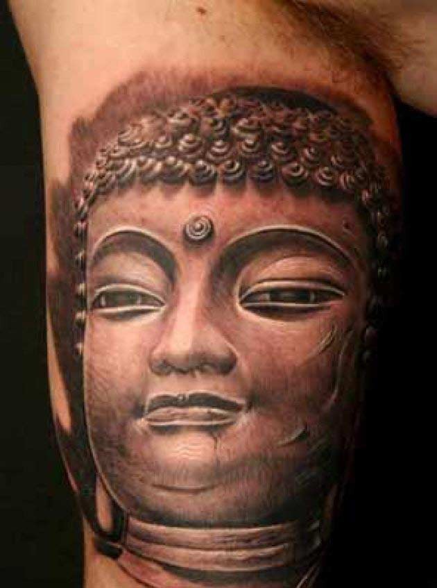 Buddha Gesicht Tattoo