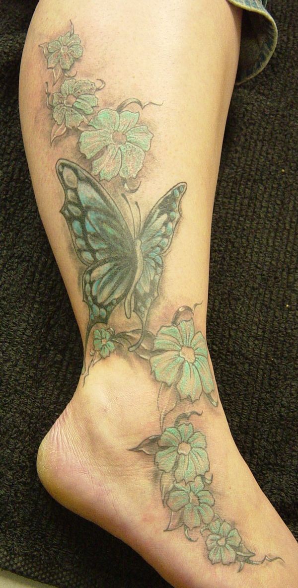 Butterfly colour tattoo