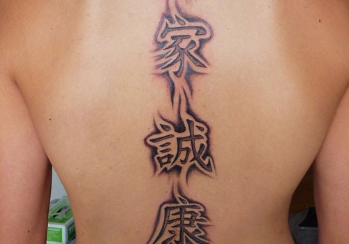Chinese tattoo with cool characters