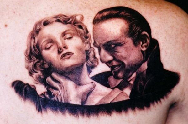 Classiс dracula vampire tattoo