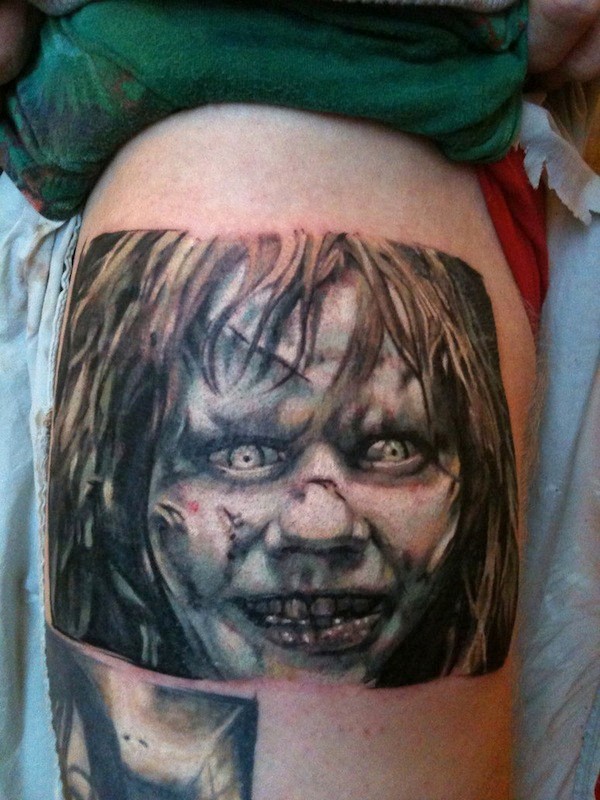 Tatuaje  de película exorcista