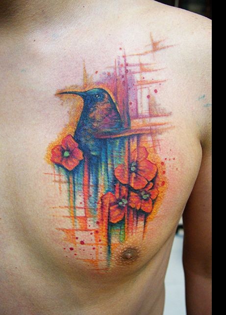 Hummingbird tattoo by benjamin otero