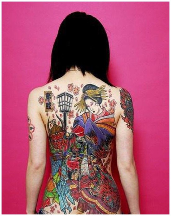 Japanisches Tattoo-Design für Frauen