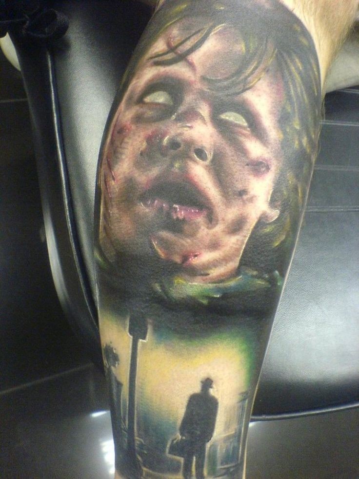Living dead movie horror tattoo