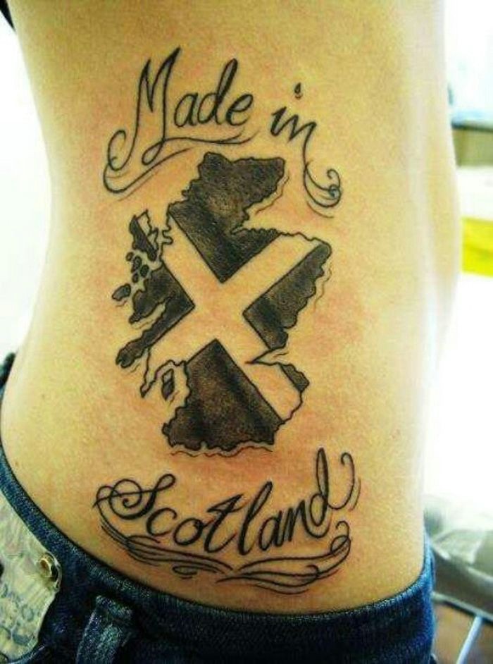Made in scotland lettering tattoo ideas
