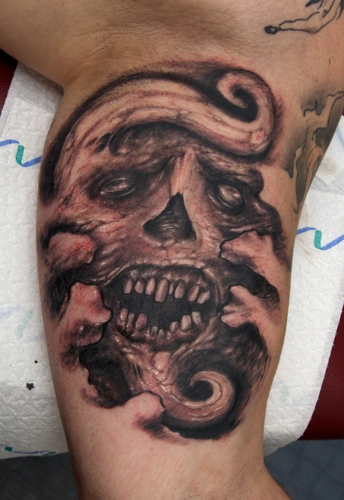 Monster freestyle zombie tattoo