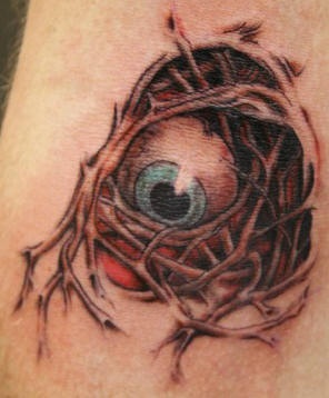 3d eyeball tattoo