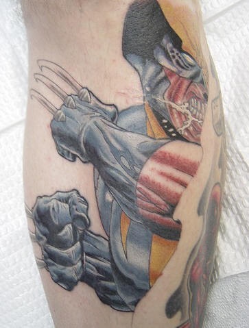 X men wolverine 3d tattoo