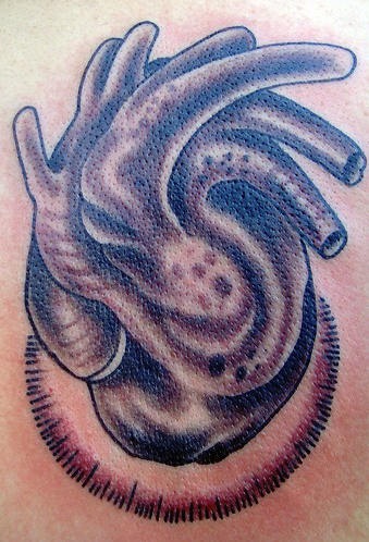 Tatuaje 3d Corazón realista