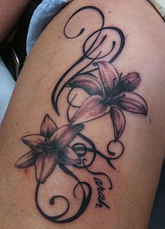 Tatuaggio i disegni & i fiori