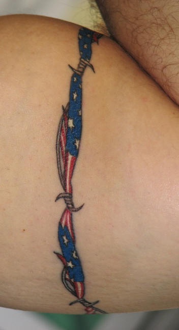American barbwire armband tattoo